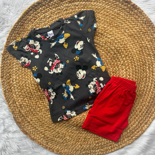Grey Mickey Girls Set