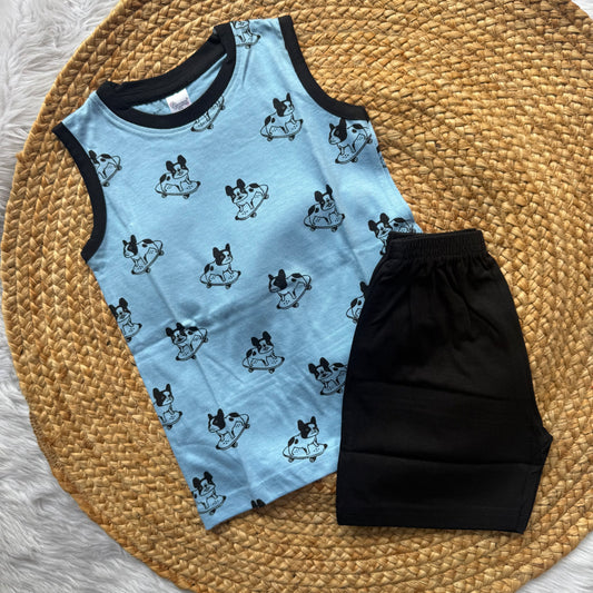 Puppy Boys Sleeveless Set