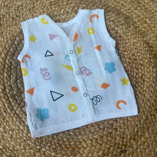 Muslin Baby Jabla - Geometric
