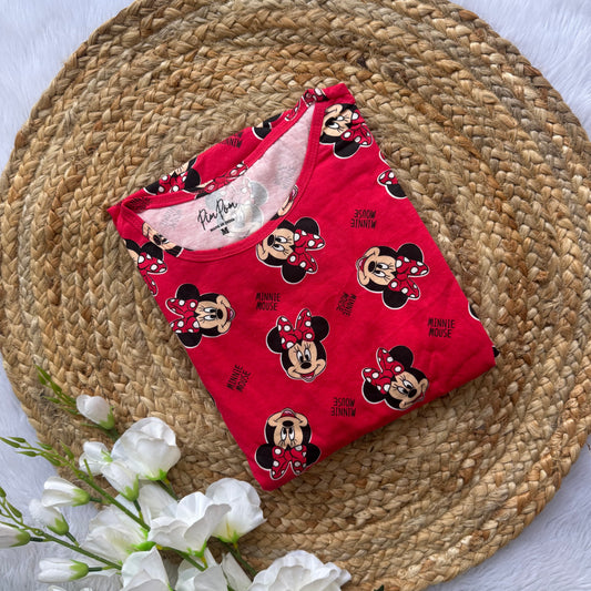 Minnie Mouse Knitted Cotton Casual Frock