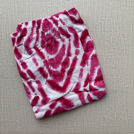 Women's Palazzo Pant - Pink Tie & Dye