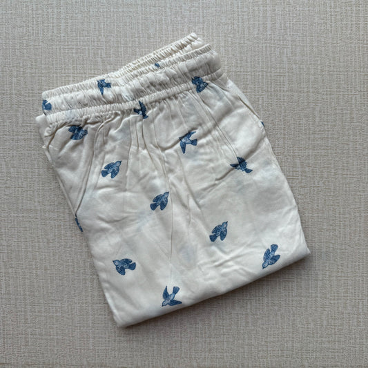 Women's Palazzo Pant - Birds