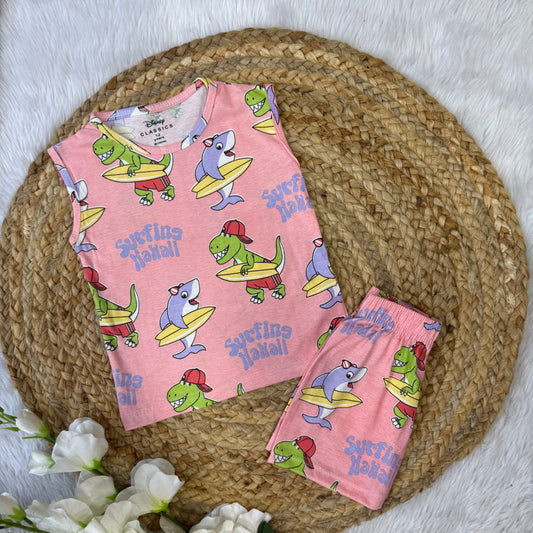 Sharks & Dino Sleeveless Co-ord Set