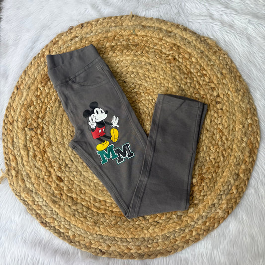Kids Unisex Jogger Pants -  grey mickey