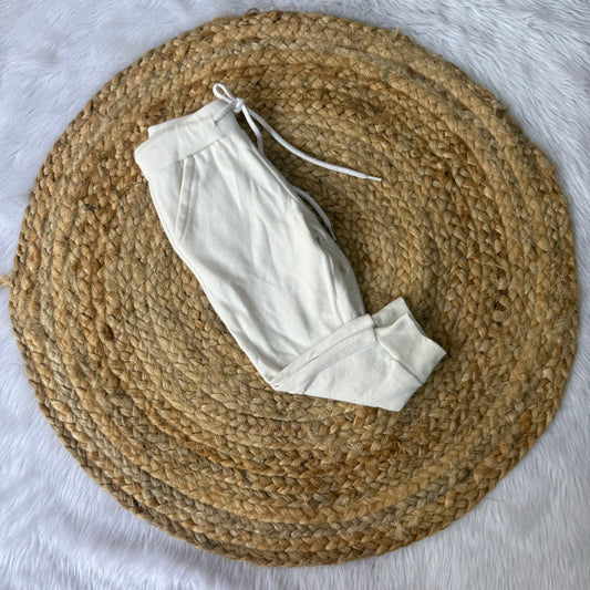 Kids Unisex Jogger Pants - White