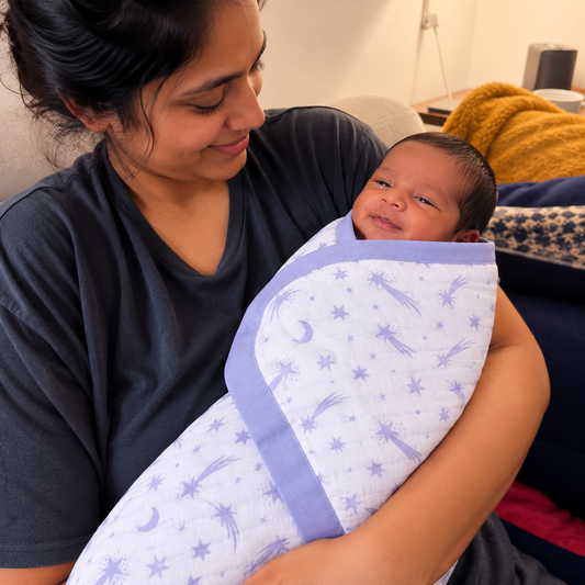 Muslin Receiving Towel or Holding Sheet - Shooting Star