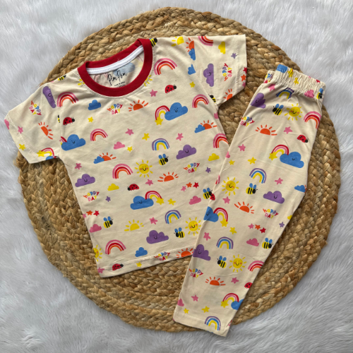 Kids Pant Co-Ord Sets - Rainbow 2