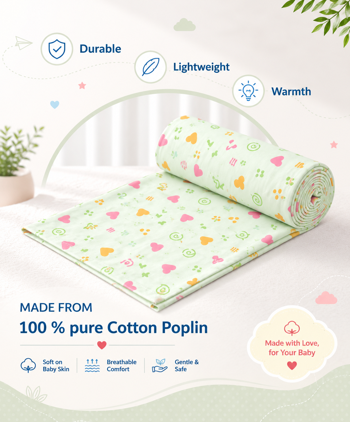 100% Cotton Dry Sheet