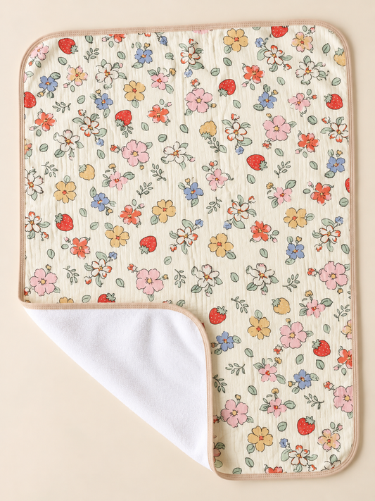 Crinkled Muslin Dry Sheet - Multi Florals