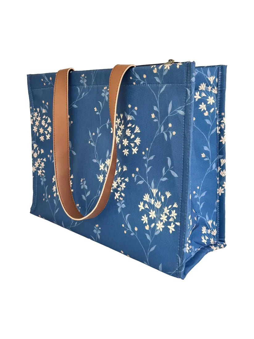 Mommy Bag - Blue Flowers