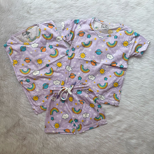 Kids 3 Pc Co-Ord Sets - rainbow