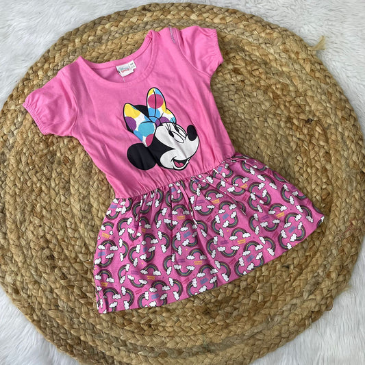 Girl Frocks -  pink rainbow