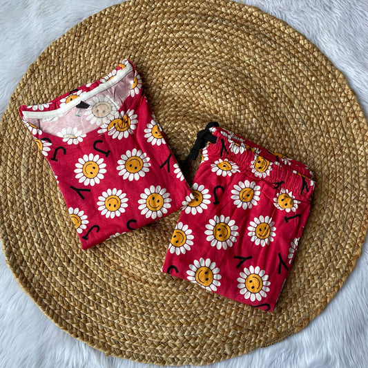 Sun flower Women’s Lounge Wear / Pyjama Set