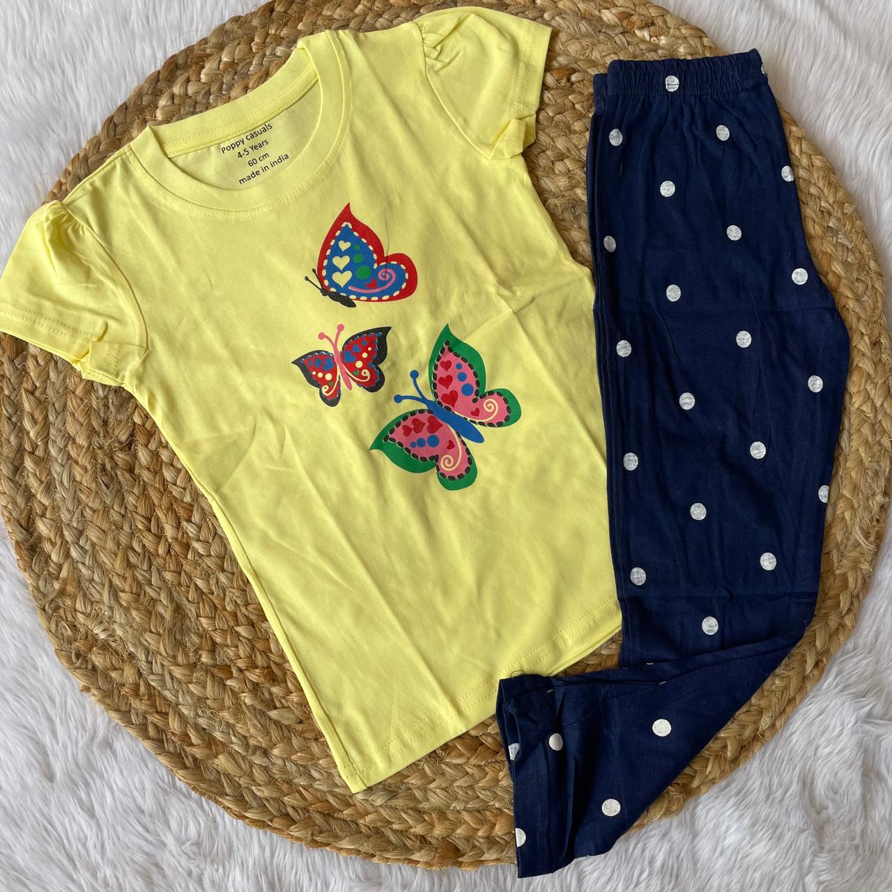 Girls Night Set -  White dots