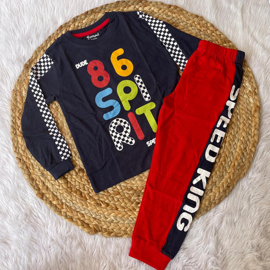 Boys Set - Navy blue [full sleeve]