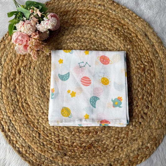 Muslin Baby Swaddle/Towel - Solar