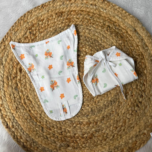 Muslin Baby Nappy - Floral