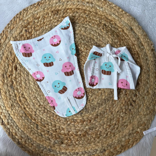 Muslin Baby Nappy - Cap cake