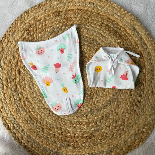 Muslin Baby Nappy -  Vegetables