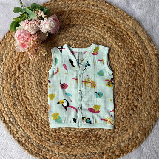 Muslin Baby Jabla - Blue Parrot