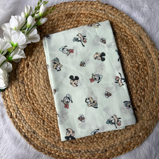 Muslin Adult Bath Towels - Mickey