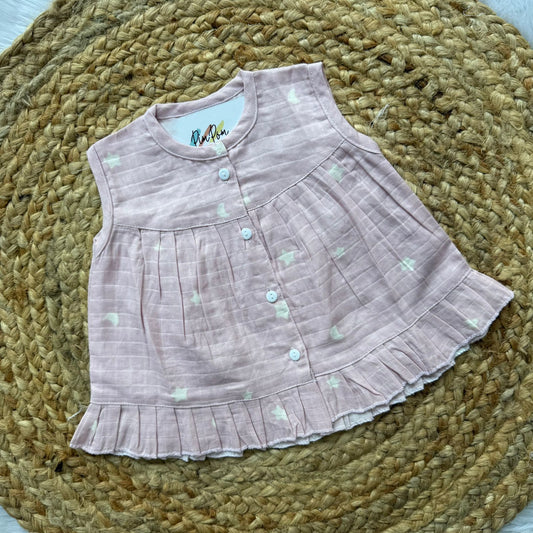 Front Open Frock - Purple