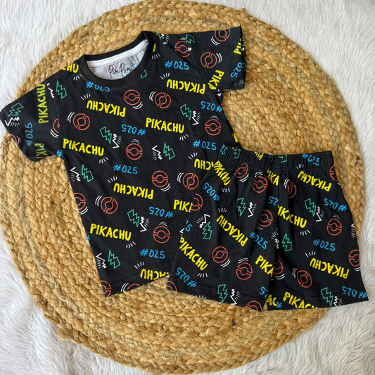 Black Pikachu Premium Co-Ord Sets