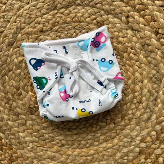 Muslin Baby Nappy - Cars
