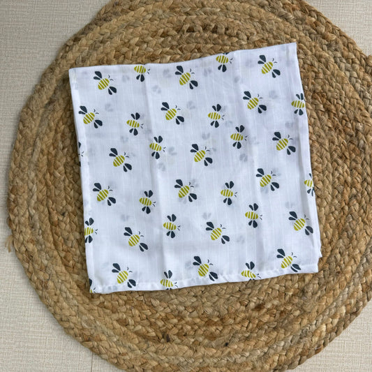 Muslin Swaddle/ Towel - Honey Bee