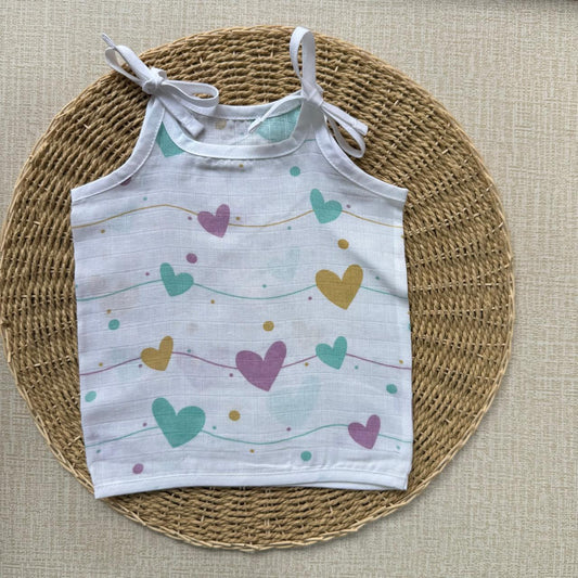 Muslin Baby  Knot Jabla - Hearts