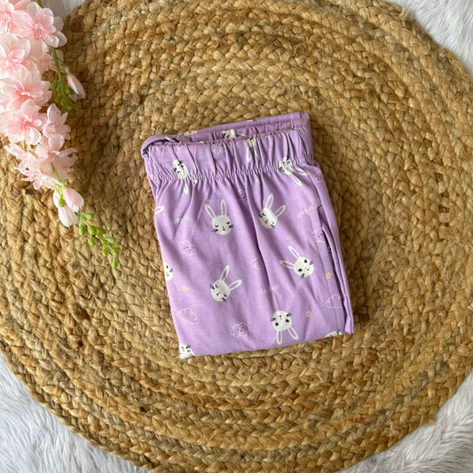Women Pyjama Pant - Violet Cat