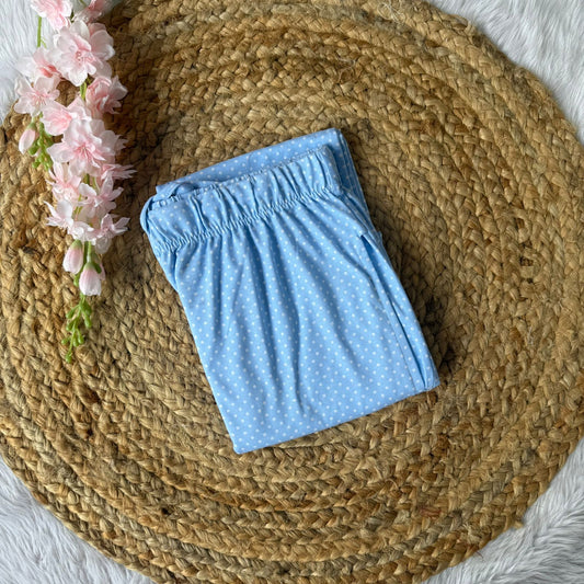 Women Pyjama Pant - Blue Dots