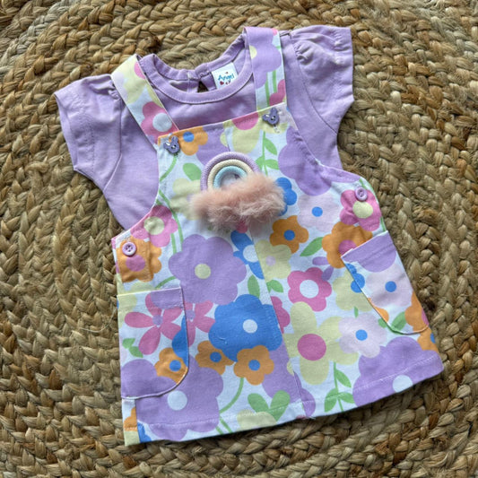 Premium Baby Dungaree - Purple