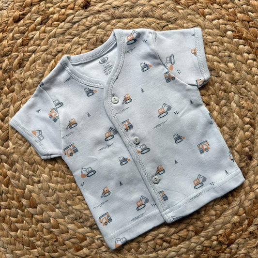 Knitted Baby Jabla with Sleeve - Grey Vehicle