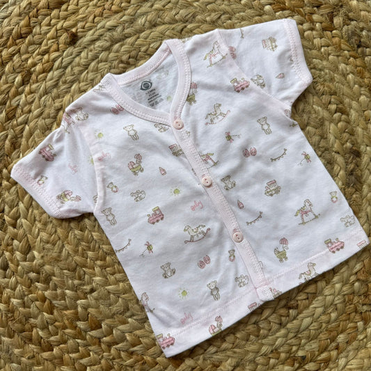Knitted Baby Jabla with Sleeve - Lite pink