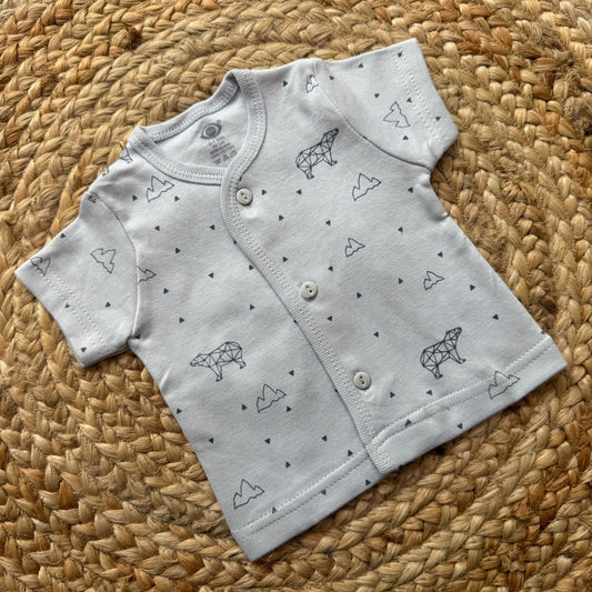 Knitted Baby Jabla with Sleeve - Grey Beer
