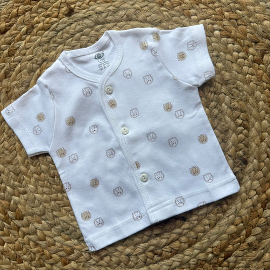 Knitted Baby Jabla with Sleeve - Lion face