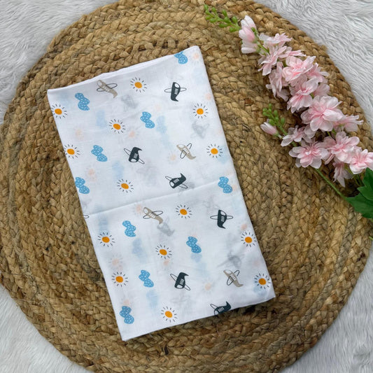 Muslin Adult Bath Towels - Aeroplane