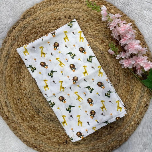 Muslin Adult Bath Towels - Animals