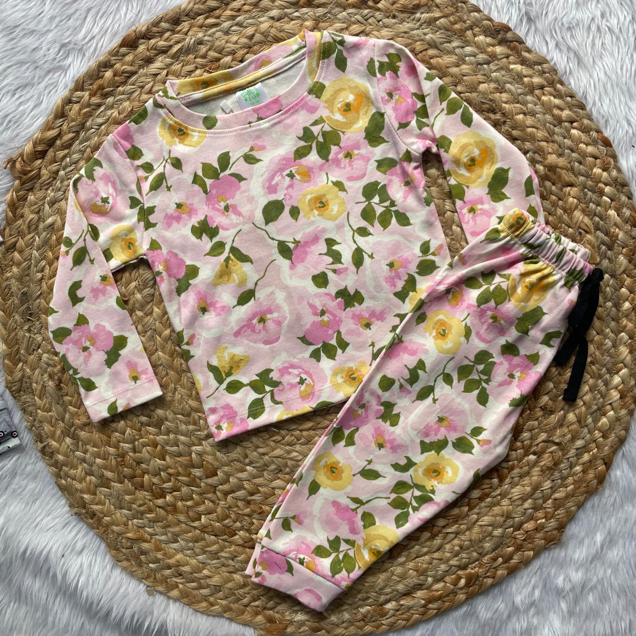 Kids Pant Co-Ord Winter Sets -  Floral  [Full sleeve]