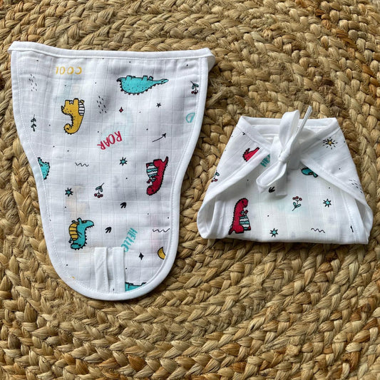 Muslin Baby Nappy -  Dino