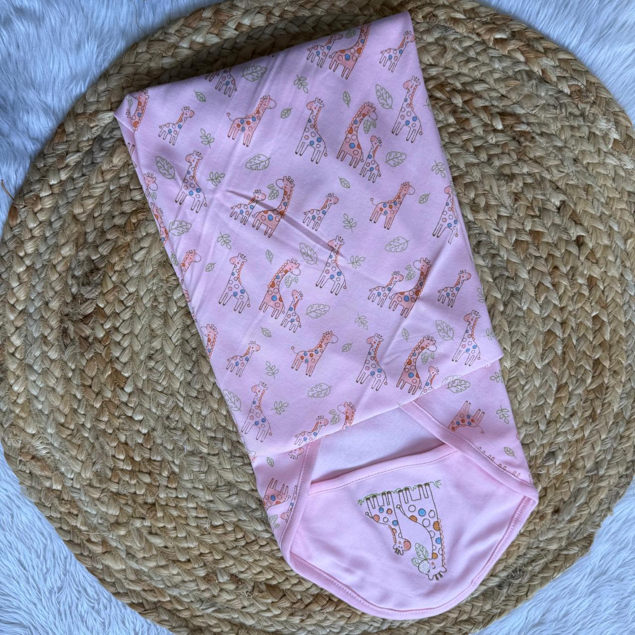 Hooded Towel - Giraffe Rose