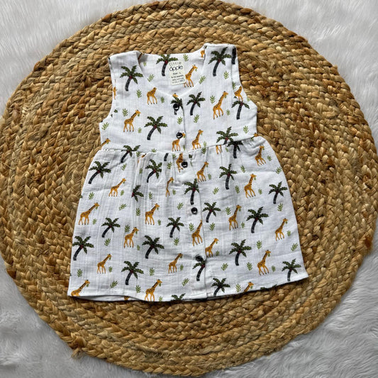 Front Open Frock - girafee &tree