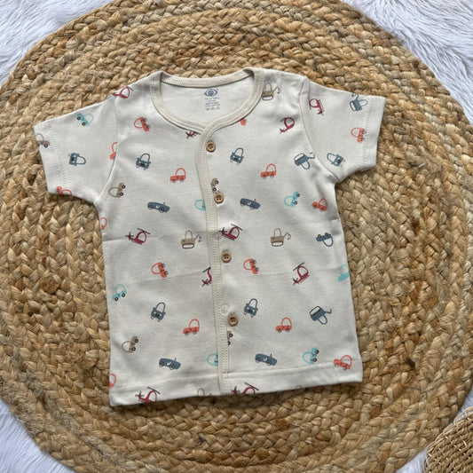 Knitted Baby Jabla with Sleeve - Vehicles
