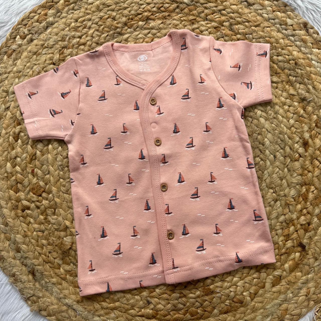 Knitted Baby Jabla with Sleeve - Peach