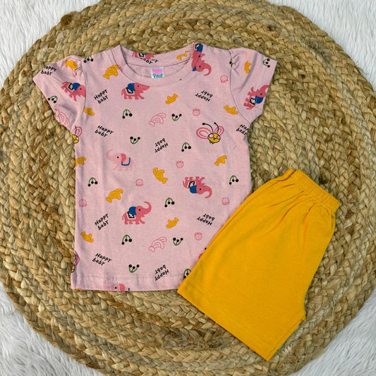 Girls Set - Pink Happy Baby