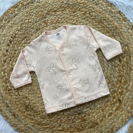 Knitted Baby Jabla with Full Sleeve - Aeroplane