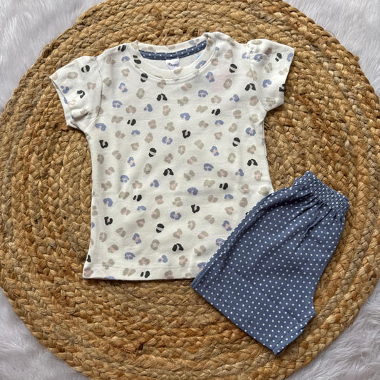 Girls Set - Blue Cheetah