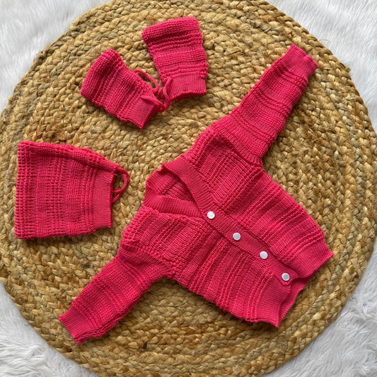 Baby sweater - Rani Pink