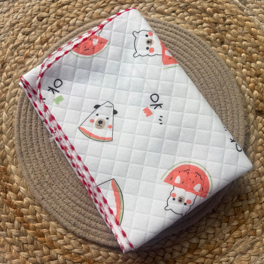 Premium Swaddle/ Wrapper/ Recieveing Blanket - Watermelon